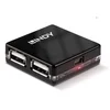 Lindy 42742, USB 2.0, 480 Mbit/s, Schwarz, 40 mm, 40 mm, 12 mm