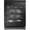 KWTUS 7054 F Unterbau-Weintemperierschrank obsidianschwarz