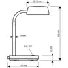 LED-Schreibtischleuchte MAULabby, weiß, Höhe 30 cm