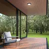 LED-Außenwandlampe Helsinki, Sensor, IP44, schwarz