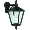 ALBERT Wandanbauleuchte 75W sw Kst_klar IP44 AGL E27