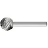 Pferd, Schleifmittel, HSS-Frässtift kugelförmig 16x14 mm Schaft ø 6 mm...