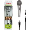 Hama Mikrofon Dynamisches Mikrofon DM-40 kabelgebunden Silber (Set), 3...