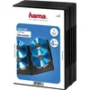 Hama DVD-Hülle DVD-Leerhülle Quad Box, 5er-Pack, Schwarz