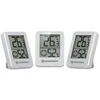 BRESSER Hygrometer ClimaTemp Thermo-Hygro Indikator 3er Set weiß