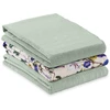 Hauck Mullwindeln Set: 3 Mulltücher Cuddle N Clean 80x80 cm in Sage/Be...