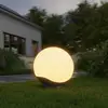 STEINEL LED-Kugellampe C, 30cm, weiß/anthrazit, IP65, RGBWW