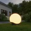 STEINEL LED-Kugellampe C, 40 cm, weiß/anthrazit, IP65, RGBWW
