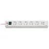 Brennenstuhl Bremounta 5fach + USB weiß *DE* 3m H05VV-F3G1,5 mit
