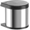 Hailo Mono Schwenkeimer 3512031, Abfalleimer, Silber