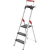Hailo, Leiter + Gerüst, L100 TopLine, Alu-Sicherheits-Stehleiter, 3 St...