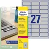AVERY Zweckform Typenschildetiketten 63,5 x 29,6 mm