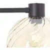 Stehlampe Casto, Höhe 150 cm, bernstein, Glas/Metall