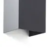 LED-Außenwandleuchte Hilly, Höhe 13,6 cm, dunkelgrau, Metall