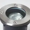 Bodeneinbauleuchte Itch, Ø 11 cm, edelstahl, Metall