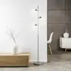 Stehleuchte Lea, Höhe 157,5 cm, chrom, 3-flg., Metall