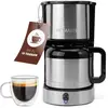 Bomann KA 6066 CB, Filterkaffeemaschine, Silber, Schwarz