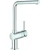 GROHE Minta, Chrom, Hebelgriffe, Einzelbild, Keramik, 4,6 cm, 360°