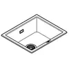 GROHE K700U, Aufsatzwanne, Rechteckig, Quarzkomposit, Schwarz, 1 Becke...