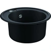GROHE K200, Aufsatzwanne, Kreis, Quarzkomposit, Schwarz, 1 Becken, Kre...