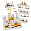 HERDING Baby Best Renforcé Wende-Bettwäsche Baustelle 40x60 / 100x135 cm