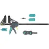 wolfcraft, Schraubstock + Zwinge, 1 Terrassenbau Set 11-tlg. (145 mm)