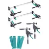 wolfcraft, Schraubstock + Zwinge, 1 Türfutter-Montageset PRO 8-tlg. (1...