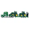 Auto Spiele - Tieflader mit Traktoren john deere Siku TU