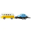 2567 SUPER VW T1 mit Anhänger und VW Käfer, Modellfahrzeug