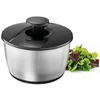 GEFU Salatschleuder Salatschleuder PUSH IT, Edelstahl, 5 L