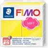 FIMO Modelliermasse Soft Zitronengelb, ofenhärtender Knetton für Kunst...