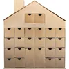 Adventskalender Haus aus Pappe zum Verzieren 40 x 36 cm