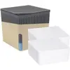 WENKO Raumentfeuchter Mod. Cube Beige 2 x 500 g, für Räume bis ca. 40 ...