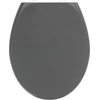 WENKO Premium WC-Sitz Samos Grau Absenkautomatik Toilette Bad Gäste WC