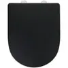 WENKO WC-Sitz Exclusive Nr. 3 Schwarz, aus antibakteriellem Duroplast