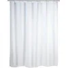 WENKO Duschvorhang Uni White Breite 180 cm, Höhe 200 cm, Polyester, wa...