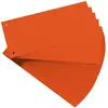Herlitz, Ordner Zubehör, Trennstreifen 10.5 x 24 cm, 100 Stk. - orange