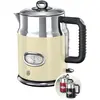 Russell Hobbs Wasserkocher, 1,7 l, 2400W, Creme und polierter Edelstah...