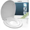 SCHÜTTE FAMILY WHITE WC Sitz mit Kindersitz, Duroplast Toilettendeckel...
