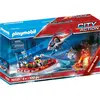 PLAYMOBIL, Feuerwehreinsatz mit Heli und Boot, City Action, 70335