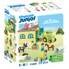 PLAYMOBIL Junior 71656 JUNIOR: Bauernhof-Abenteuer mit Traktor, Anhäng...