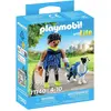 Sportler und Border Collie Simulation Spiele Playmobil 12x9,3x3,3 cm
