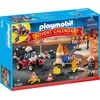 PLAYMOBIL, Adventskalender "Feuerwehreinsatz auf der Baustelle", 9486