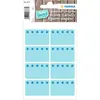 HERMA Tiefkühletiketten Eiskristalle 40,0 x 26,0 mm, blau