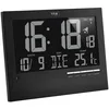 TFA® digitale Funkwanduhr 60.4508 schwarz