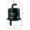 Kraftstofffilter MAHLE KL 515 für SUZUKI Wagon R+ Schrägheck (MM) Leit...