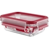 EMSA Frischhaltedose Clip&Close Glas rechteckig 0,5l, Box, Rechteckig,...
