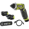 RYOBI 4 V USB-LITHIUM ERGO Akku-Schrauber RSD4-120TA2, inkl. 1 x 4 V 2...