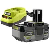 Packung mit 1 RYOBI-Akku und 1 Ladegerät, 18 V, 4 Ah RC18120A-140XG Li...