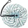 Spielteppich und Aufbewahrungstasche Play&Go Stripes Green 140 cm